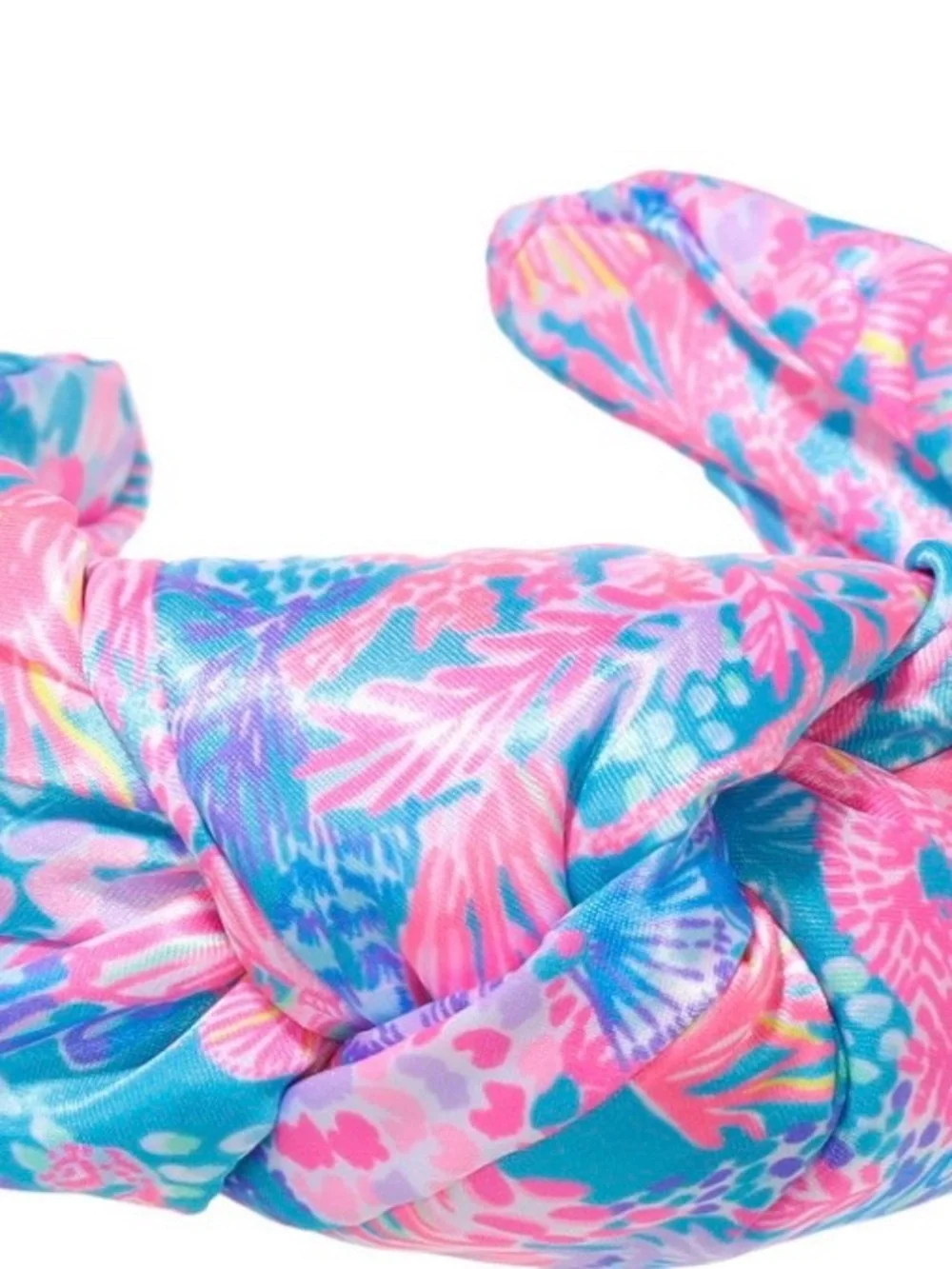 Lily Pulitzer Wide Knotted Satin Headband